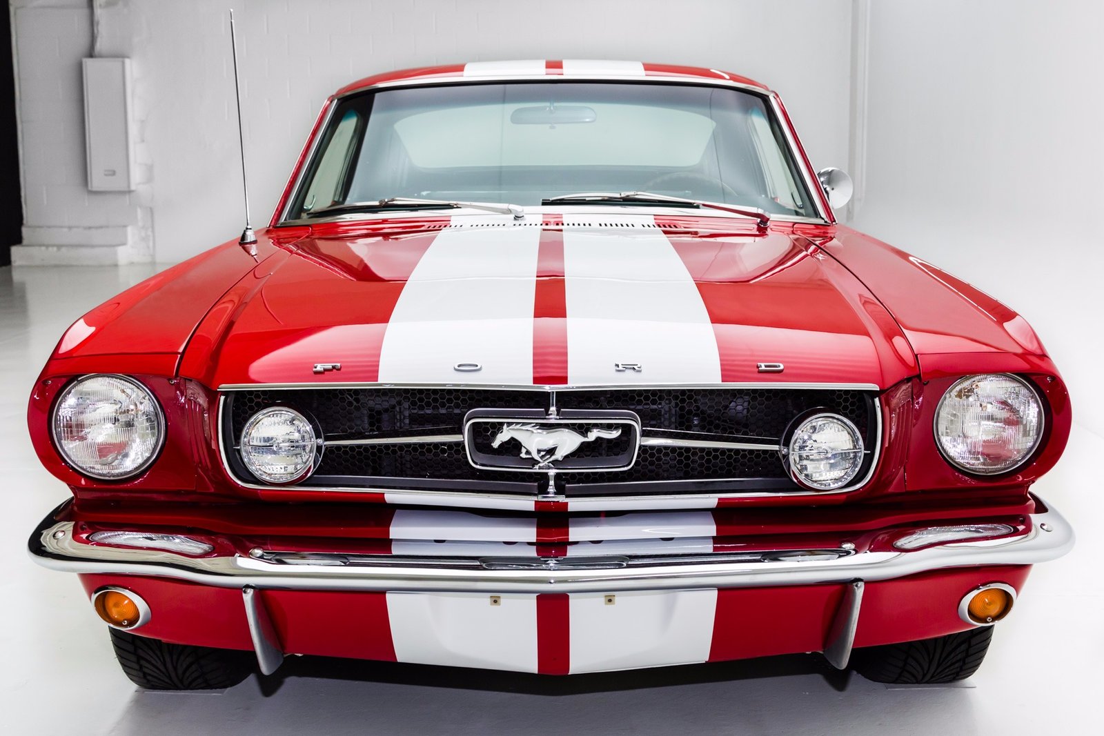 For Sale Used 1965 Ford Mustang Fastback AC Shelby Stripes | American Dream Machines Des Moines IA 50309