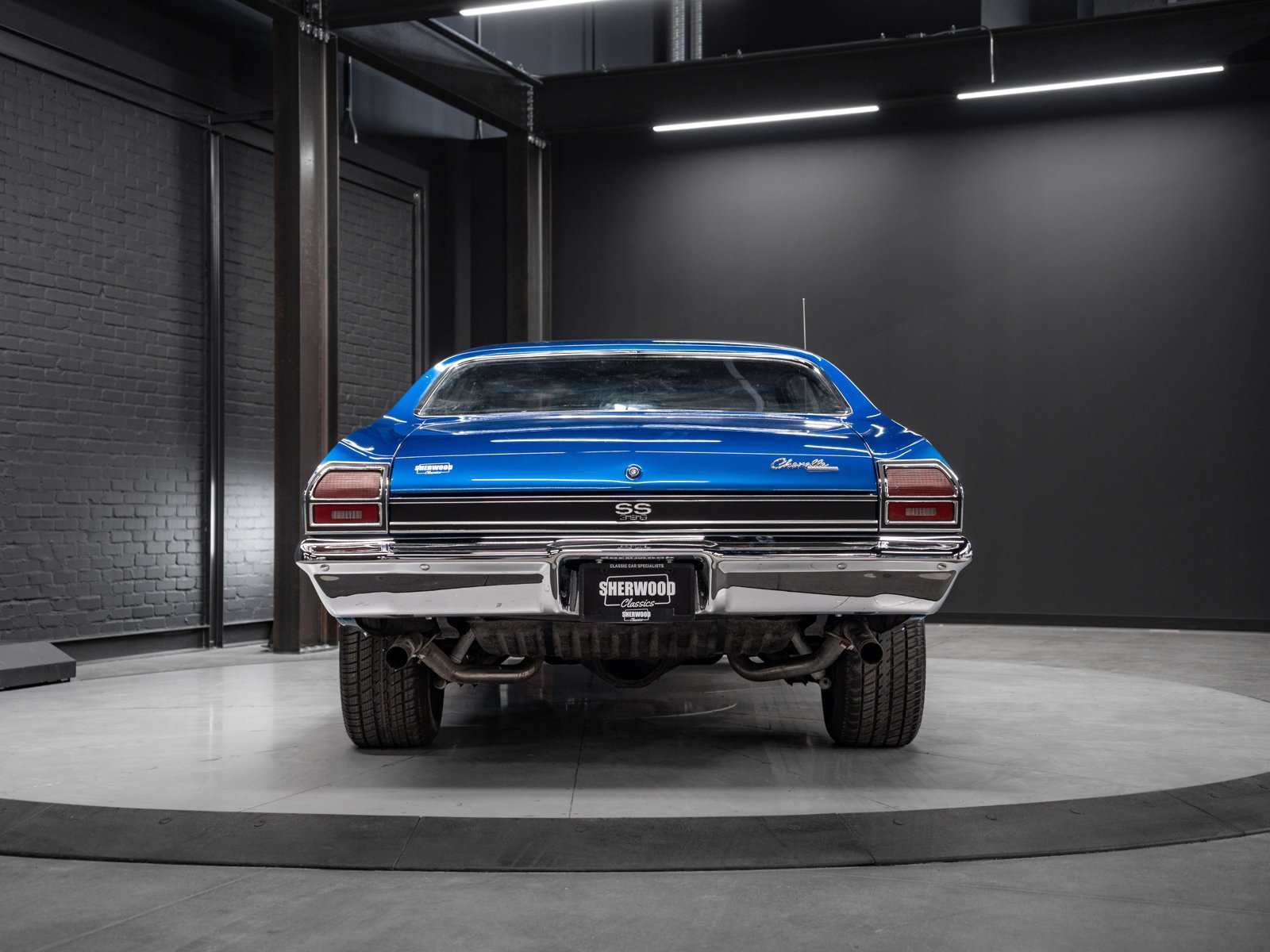Used 1969 Dark Blue Chevrolet Malibu | 396 Big Block Replacement Engine | SS Hood & Stripes  | Chevy Rally Wheels image 13
